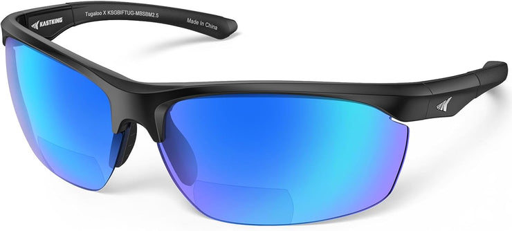 KastKing Tugaloo Semi-Rimless Bifocal Polarized Reader Sunglasses, Bi-focal x1.5 x2.0 x2.5 Magnifications, UV Protection