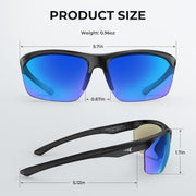 KastKing Tugaloo Semi-Rimless Bifocal Polarized Reader Sunglasses, Bi-focal x1.5 x2.0 x2.5 Magnifications, UV Protection