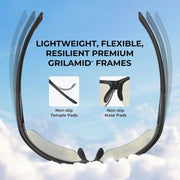 KastKing Tugaloo Semi-Rimless Bifocal Polarized Reader Sunglasses, Bi-focal x1.5 x2.0 x2.5 Magnifications, UV Protection