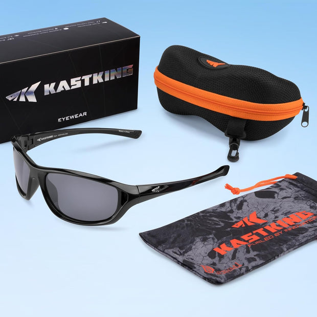 KastKing Dugan Polarized Sport Sunglasses for Men and Women, Ideal for Driving Fishing Cycling Running, UV Protection